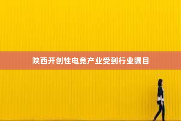 陕西开创性电竞产业受到行业瞩目